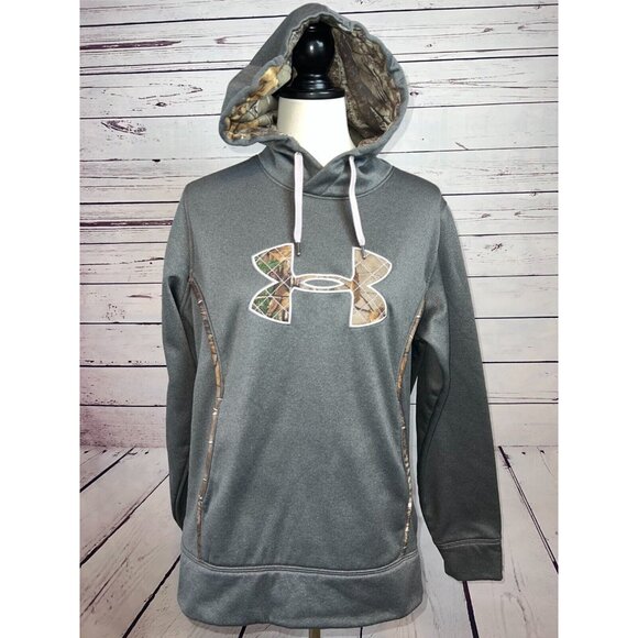 Under‎ Armour Storm 1 Hoodie Sweatshirt Large Loose Pullover Camouflage Hooded - Picture 1 of 8
